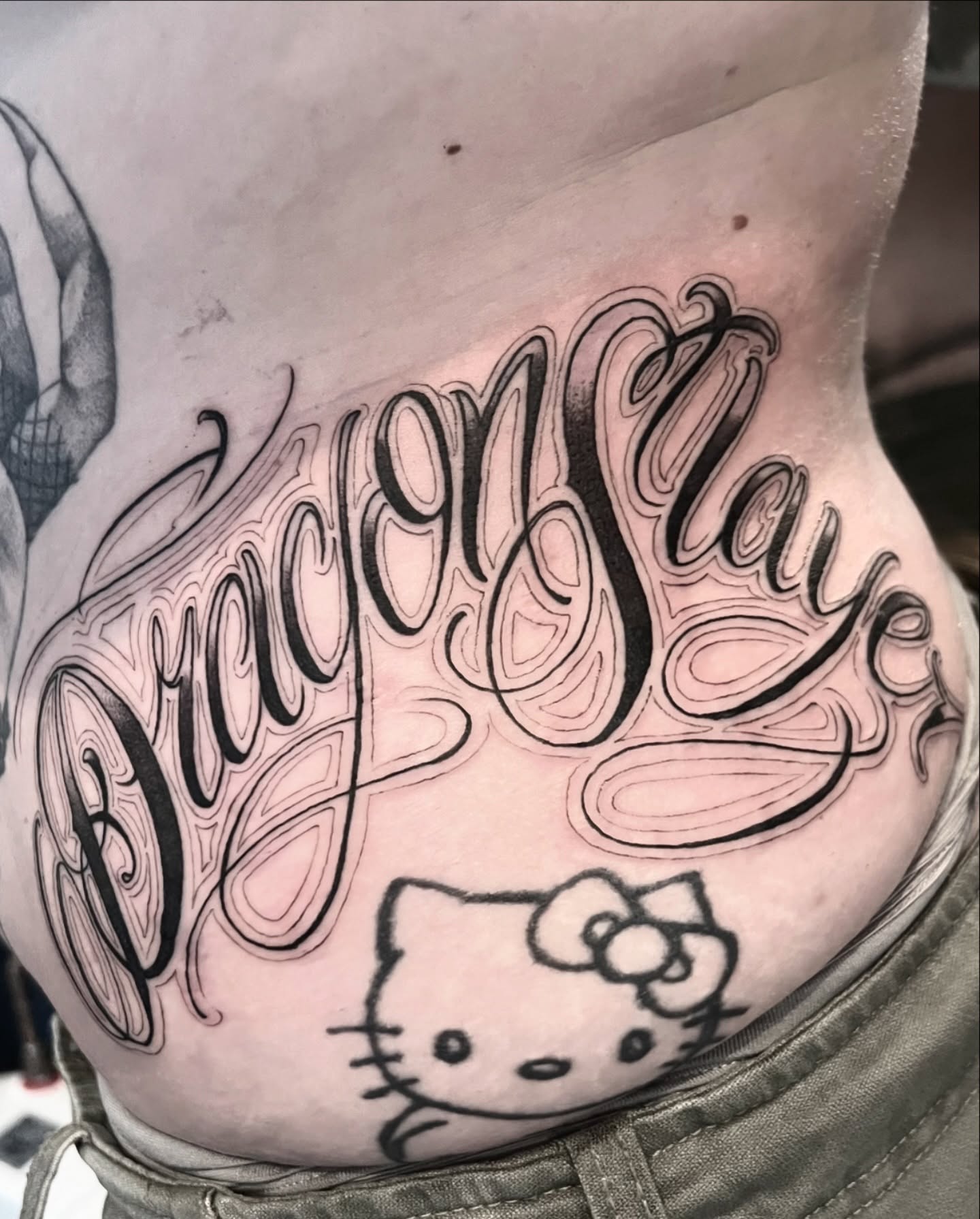 Always enjoy lettering. Thanks to @saint.mikk for choosing another cool piece. #letters #lettering #letters #script #font #scripttattoo
