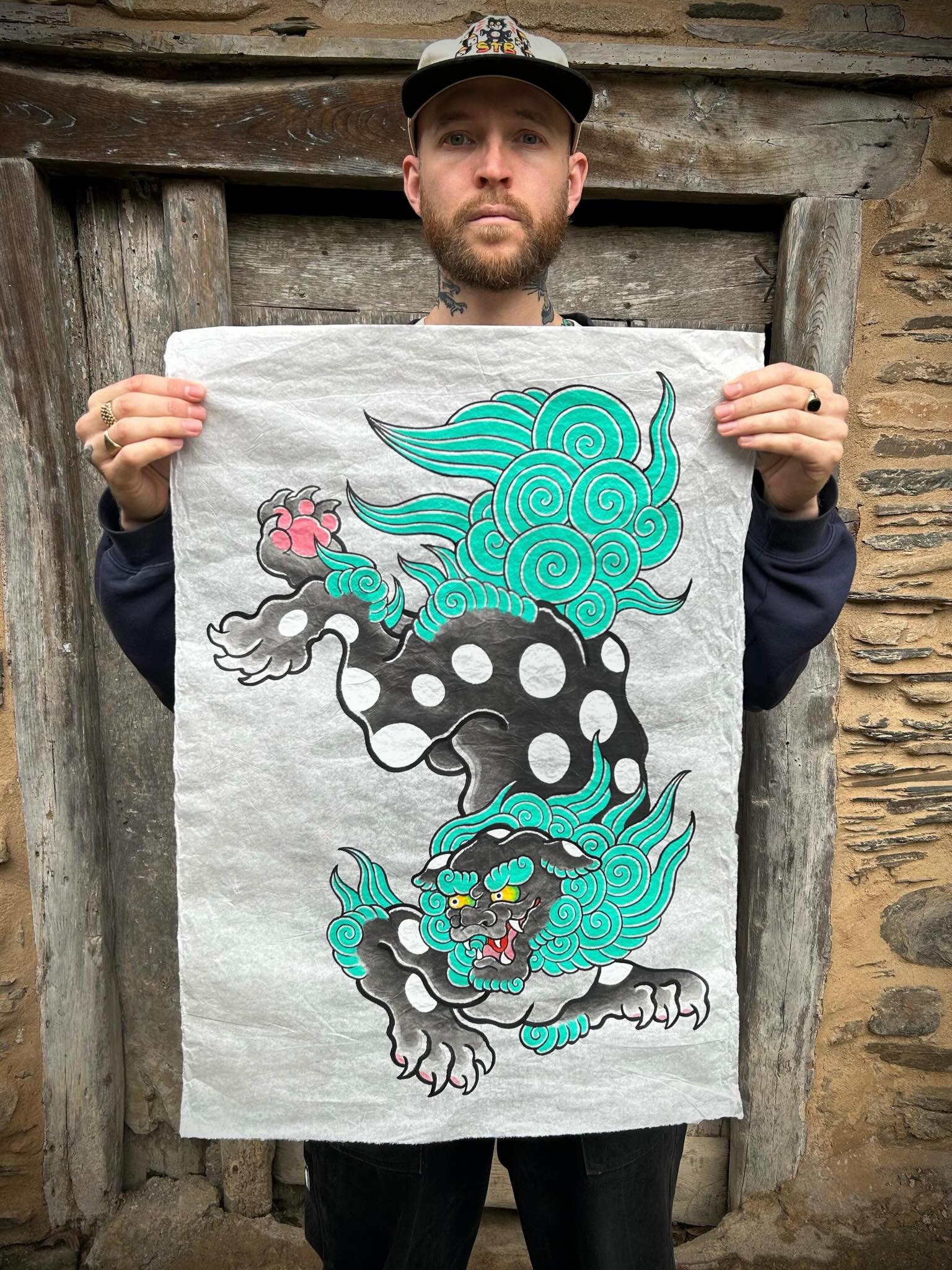 We have top tattooer and great guy  @alex_edwards guesting with us 8/9/10 June. Message us to secure a spot. #guest #artist #japanese #japanesetattoo #traditional