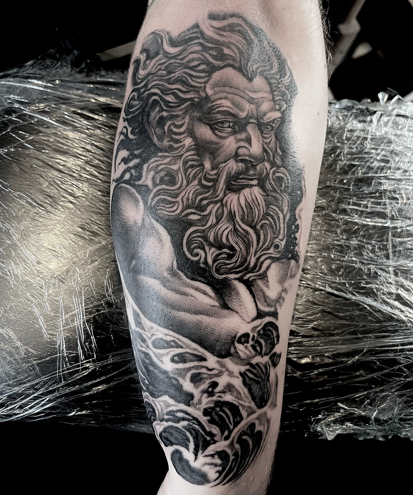 Another addition to Charlie’s sleeve. Thanks mate, one more to go ! #greek #god #sleevetattoo #sleeve #tattoosleeve #greekgods