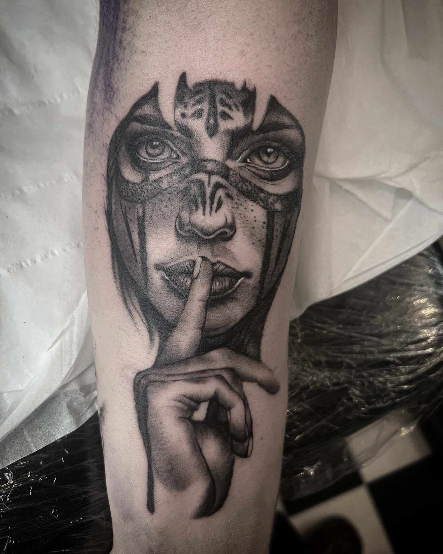 Work in progress. There is a tiger to be added above. Really looking forward to continuing this sleeve. #portrait #newtattoo #tattooideas #tattooinspiration #blackandgreytattoo #realistictattoo #realistic