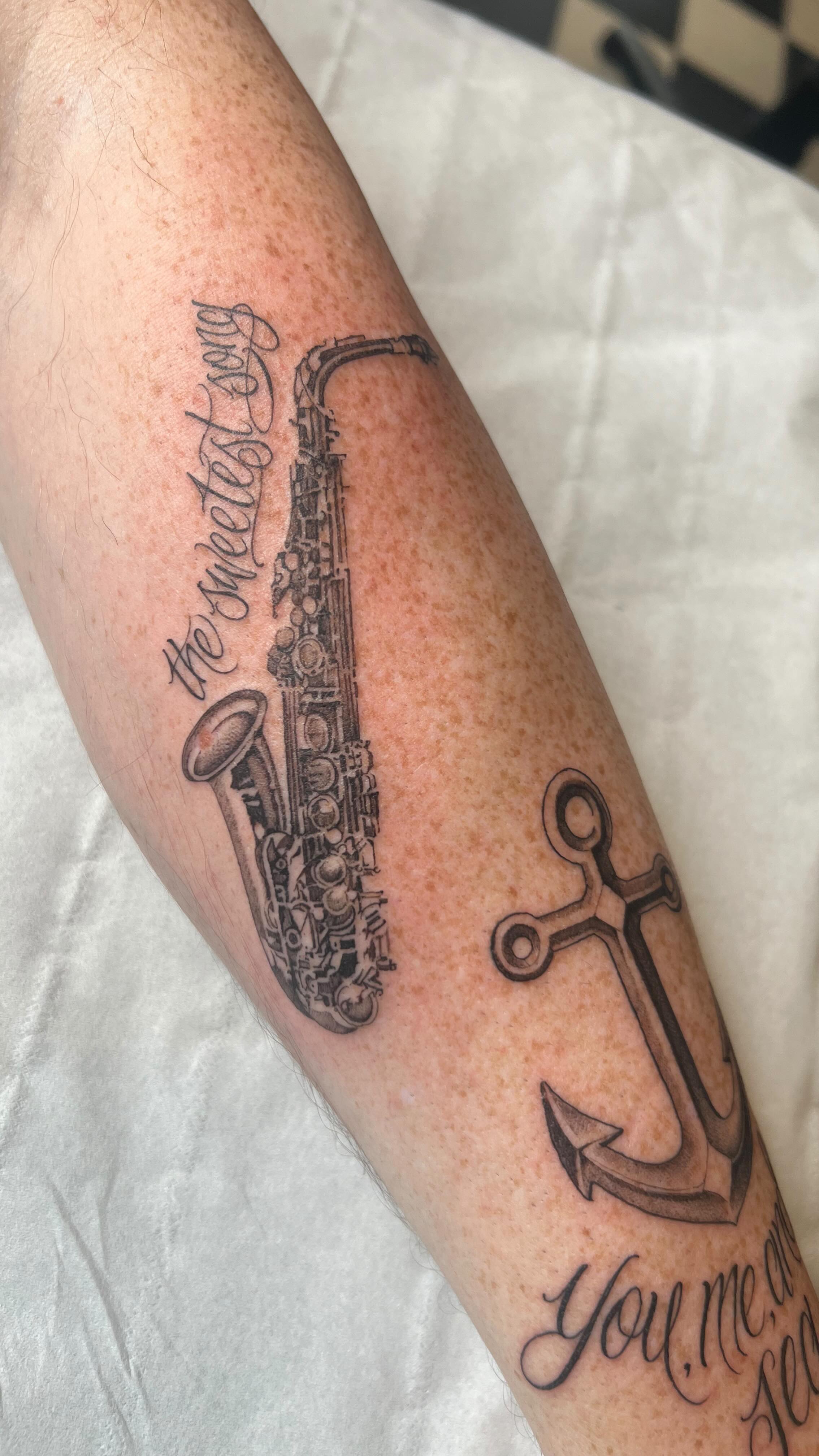 Had a great time making these 2 tattoos for Carl. One for his wife and one for his daughter. Done in a detailed fine line black and grey. We spent some time making sure the positioning was correct, unsure if there will be more to add or not. Thanks Carl hope you enjoy your new tattoos. #fineline #finelinetattoo #tattooideas #blackandgreytattoo #ink #inspiration